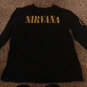 Nirvana long sleeve tee size small fits like med.